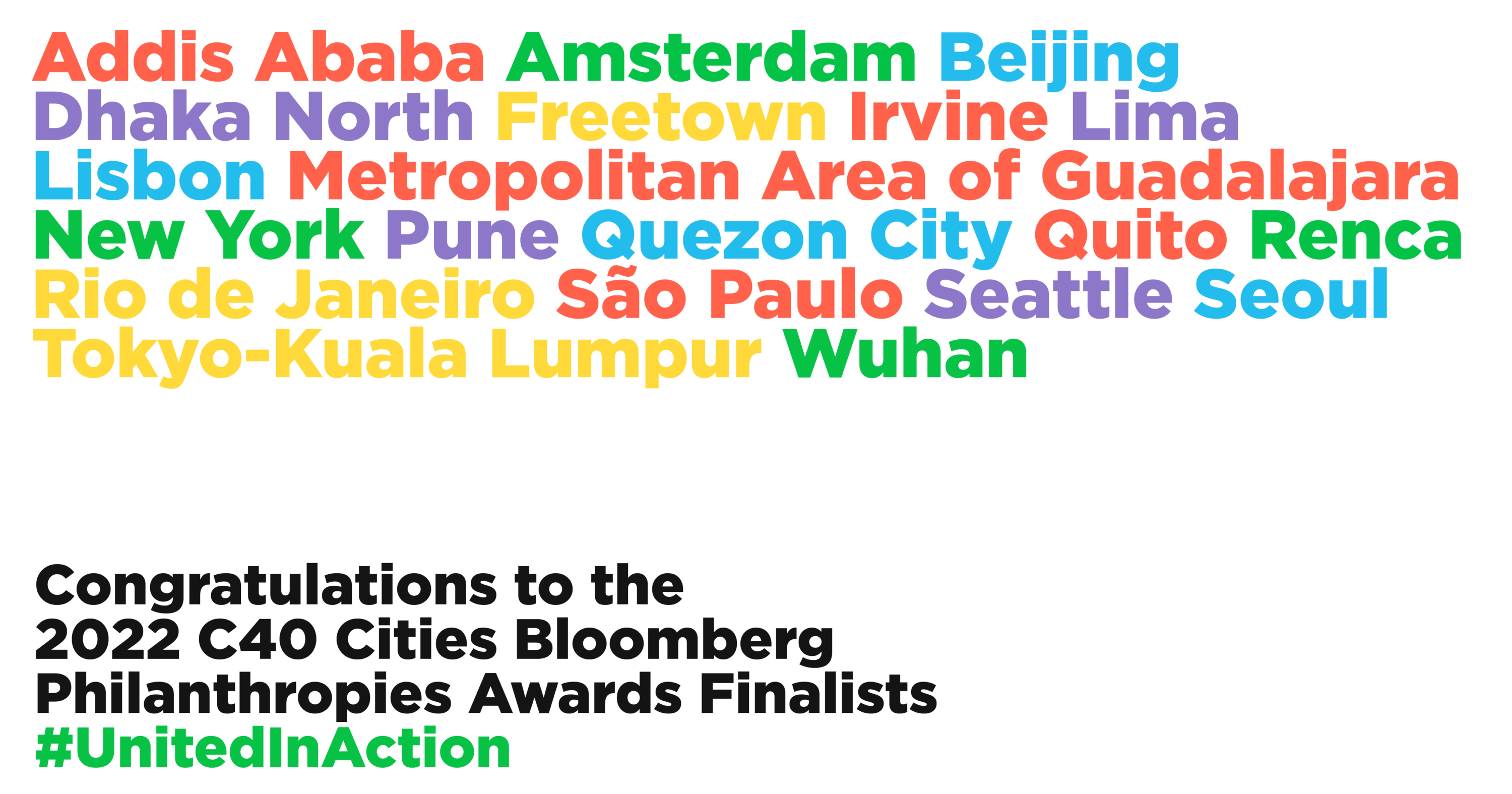 World’s 20 best climate projects compete for the 2022 C40 Cities Bloomberg Philanthropies Awards World’s 20 best climate projects compete for the 2022 C40 Cities Bloomberg Philanthropies Awards