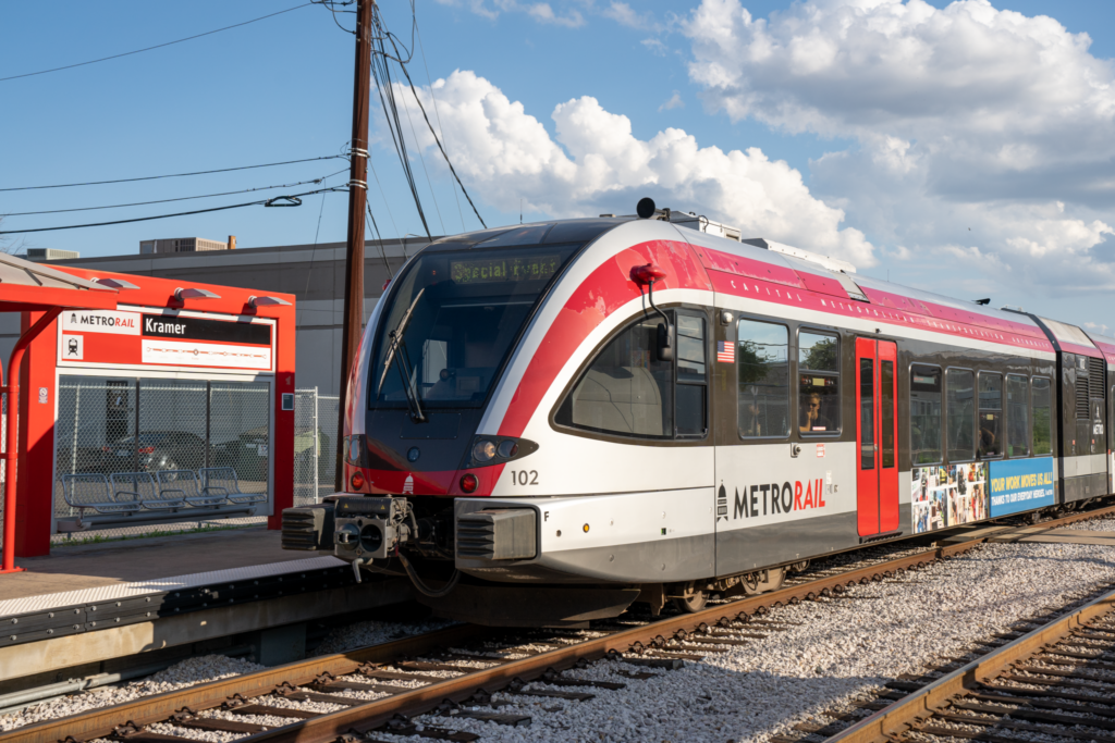 Pictured: Metro rail network used by residents on football game days