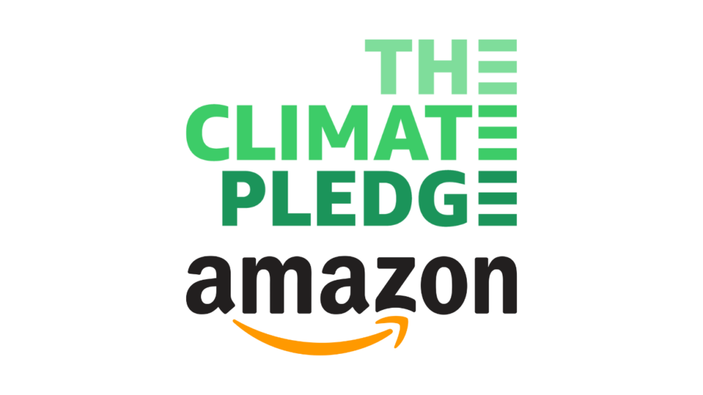 The Climate Pledge x Amazon logo